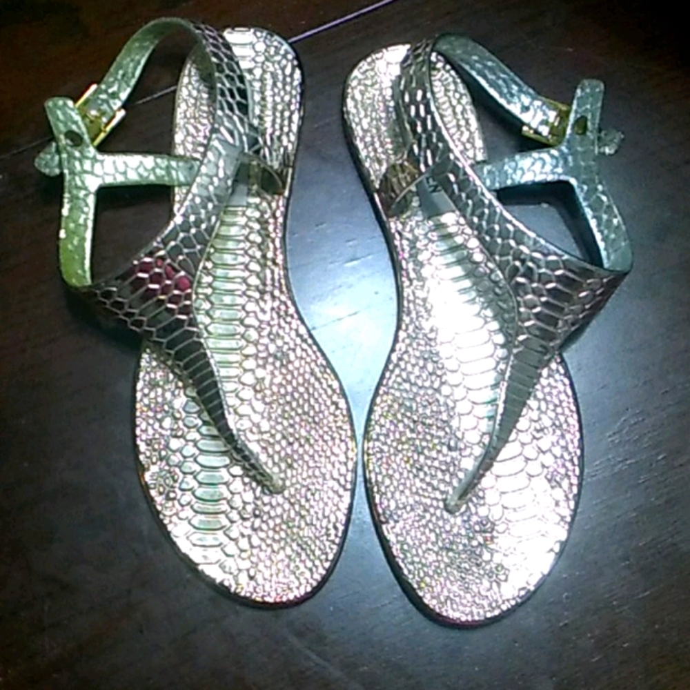 Gold sandals